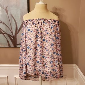 Sanctuary Chantel off shoulder floral top
